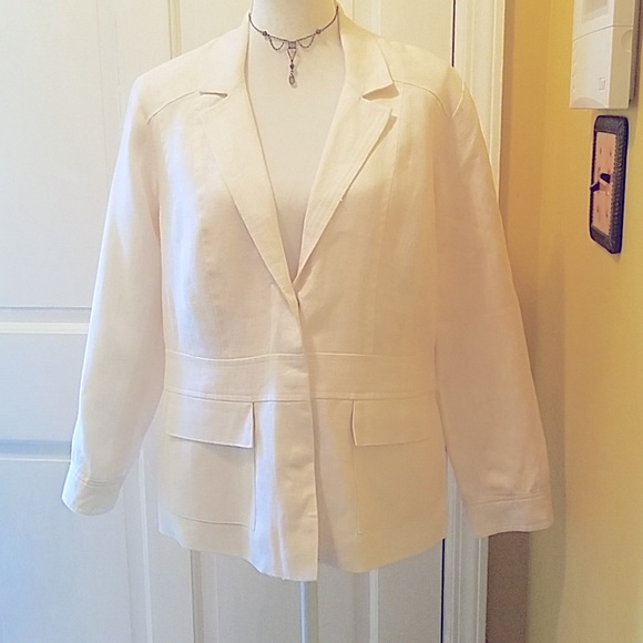 🥀Coldwater Creek Linen suit jacket - Picture 1 of 6